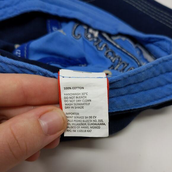 Cancun 74 Riviera Maya Slideback Hat Blue Embroidered Logo One Size Blue - Picture 13 of 13